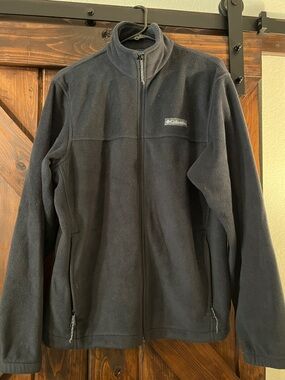Columbia Women's Black/Blue Full-Zip Fleece Jacket